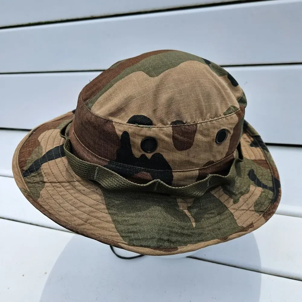 US Military Hat Sun Woodland Camouflage Pattern Type III Boonie Ripstop Camo 7